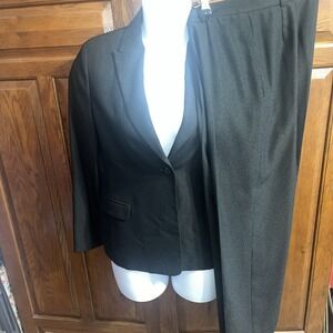 Alfani 12 Petite‎ Pantsuit Pleated Front Pants With Belt Loops 2 Pockets In Both
